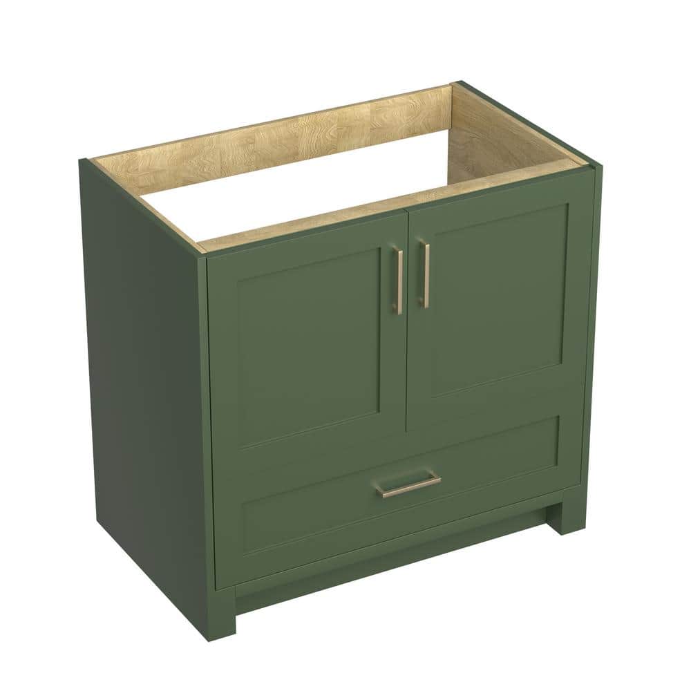 Getpro 36 in. W. x 21.5 in. D x 33.5 in. H Bath Vanity Cabinet without Top Bathroom Vanities Cabinet in Matte Green (2)