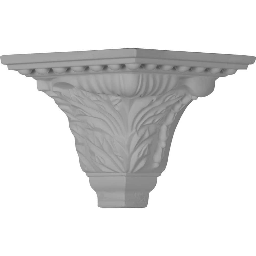 Ekena Millwork 5-1/8 in. x 5-1/8 in. x 4-3/4 in. Urethane Outside Corner Moulding (Matches Moulding MLD04X05X06WA) (1)