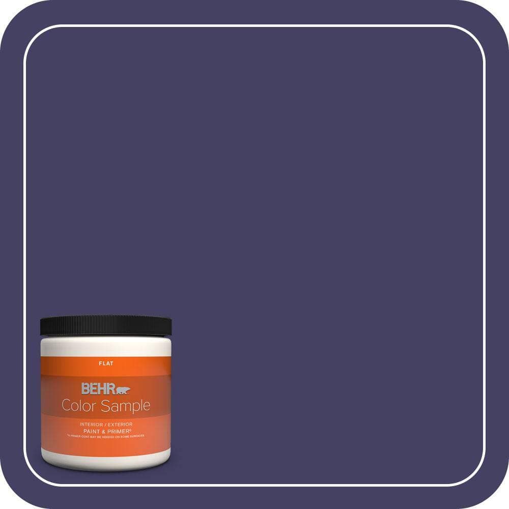 BEHR PREMIUM PLUS 8 oz. #MQ5-44 Heraldic Flat Interior/Exterior Paint & Primer Color Sample
