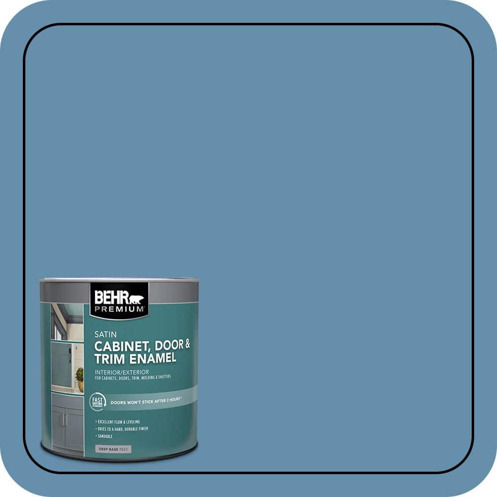 BEHR PREMIUM 1 qt. #S500-5 Treasure Map Satin Enamel Interior/Exterior Cabinet, Door & Trim Paint