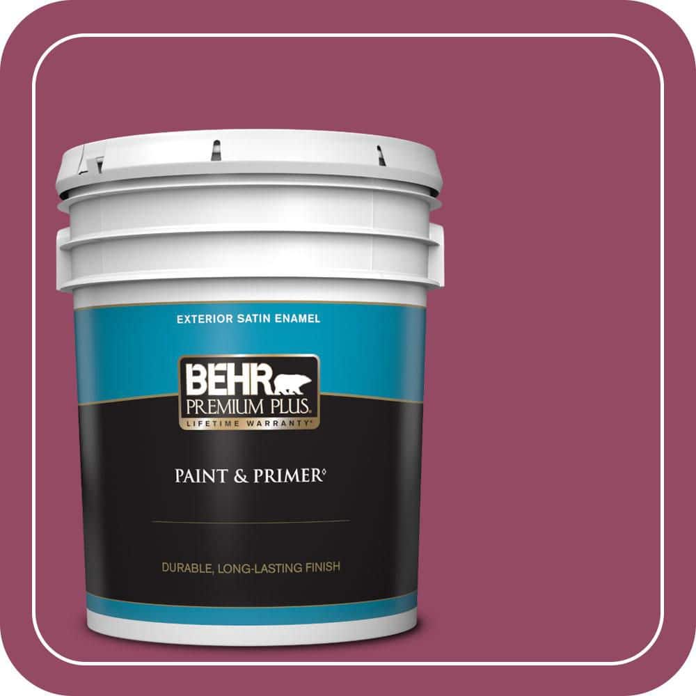 BEHR PREMIUM PLUS 5 gal. #P120-7 Glitterati Satin Enamel Exterior Paint & Primer