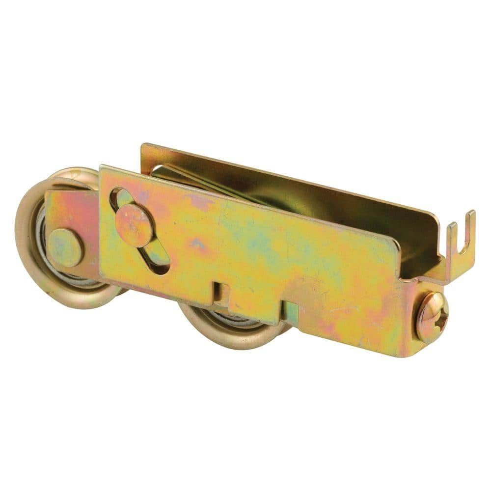 Prime-Line 1-1/4 in., Steel Ball Bearing, C-Tab, Sliding Door Tandem Roller Assembly, Pacific