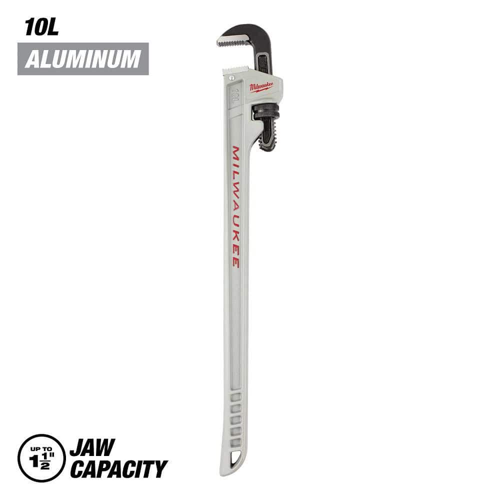 Milwaukee Aluminum Pipe Wrench with Power Length Handle