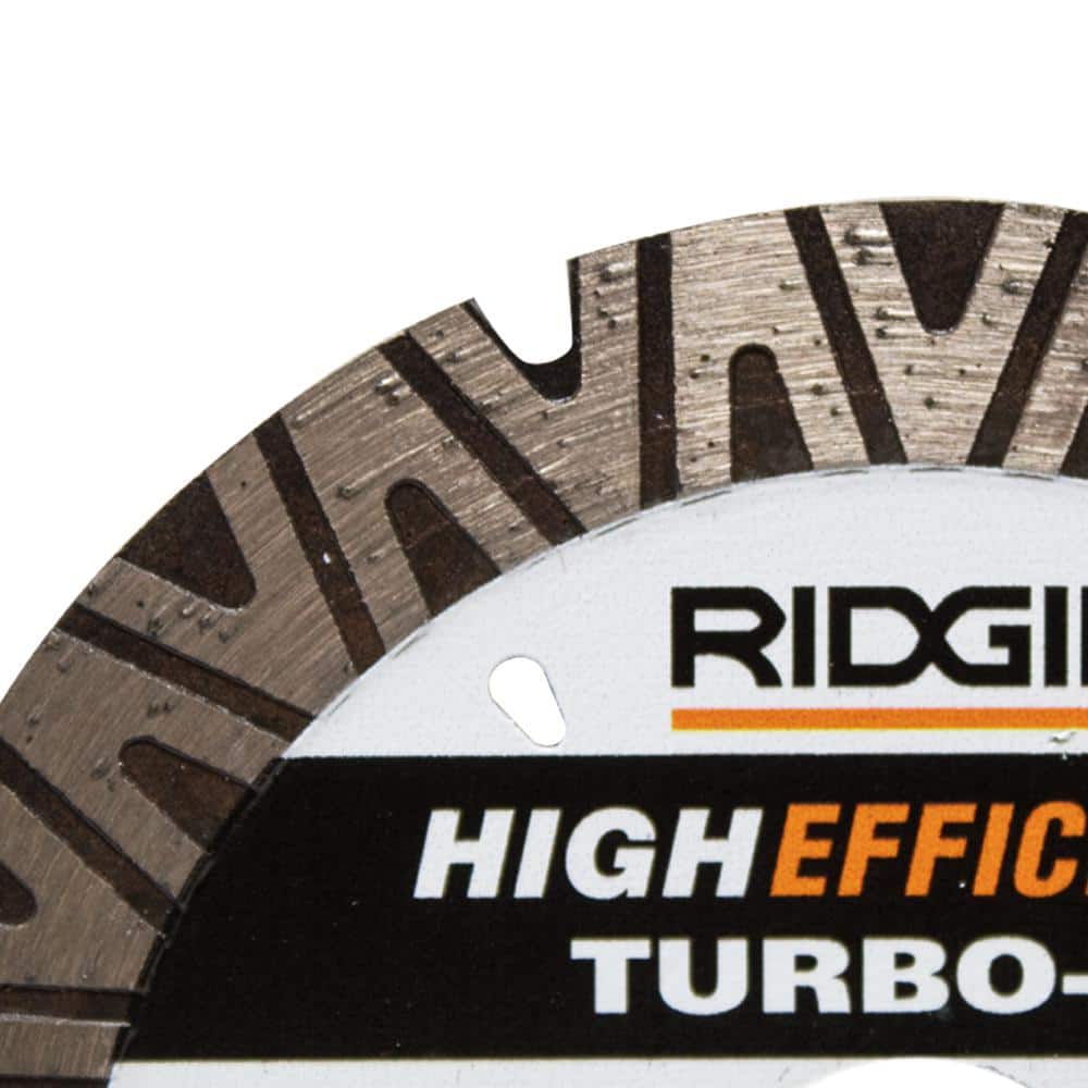 RIDGID TURBO-V 7 In. Turbo Rim Diamond Blade for Masonry High Efficiency Cutting (3)