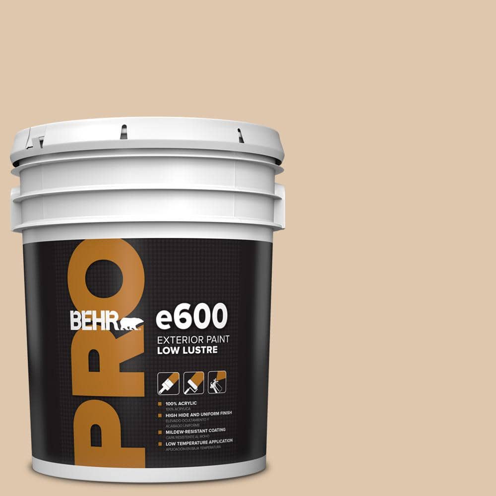 BEHR PRO 5 gal. #N260-2 Almond Latte Low Luster Exterior Paint