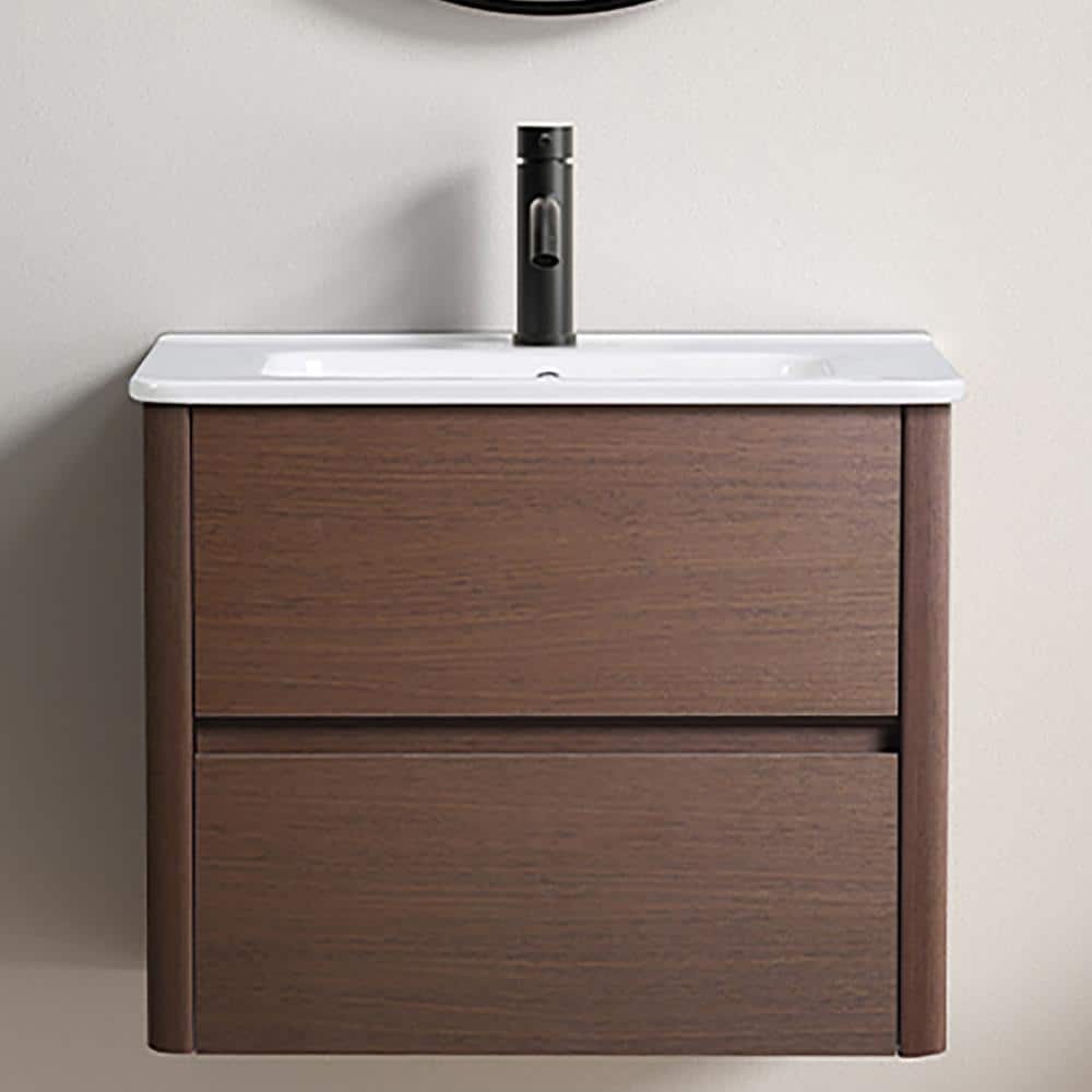Timussi 24.02 in. W x 18.12 in. D Ceramic Vanity Top in Milk White (2)