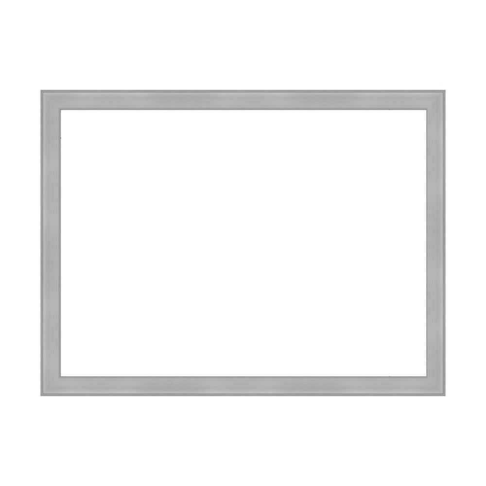 Amanti Art Mirror Makeover VistBrushed Nickel 49.25 in. W x 37.25 in. H Bathroom Mirror Frame Border Kit-Fits a 48 x 36 Mirror (1)