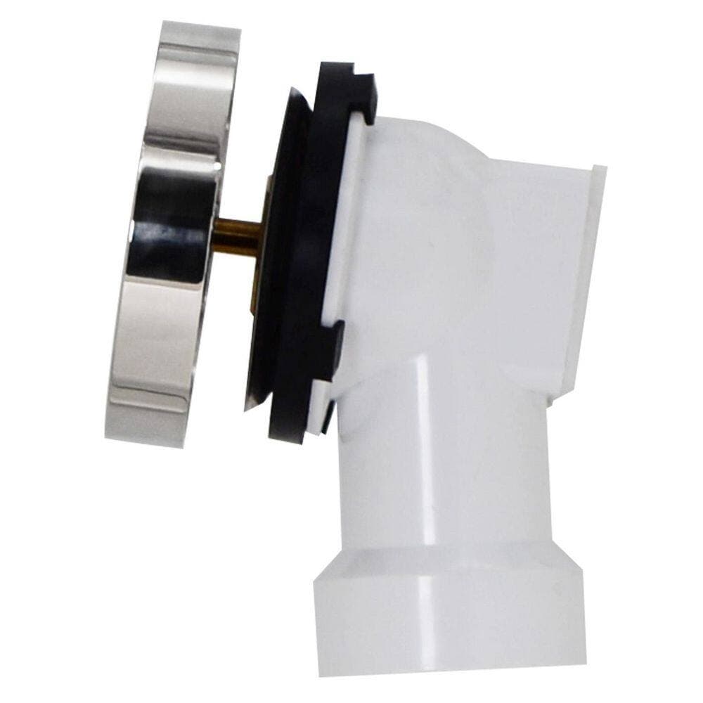 Westbrass 27 in. Schedule 40 PVC Cable Drive Bath Waste Trim Kit in Polished Chrome (2)