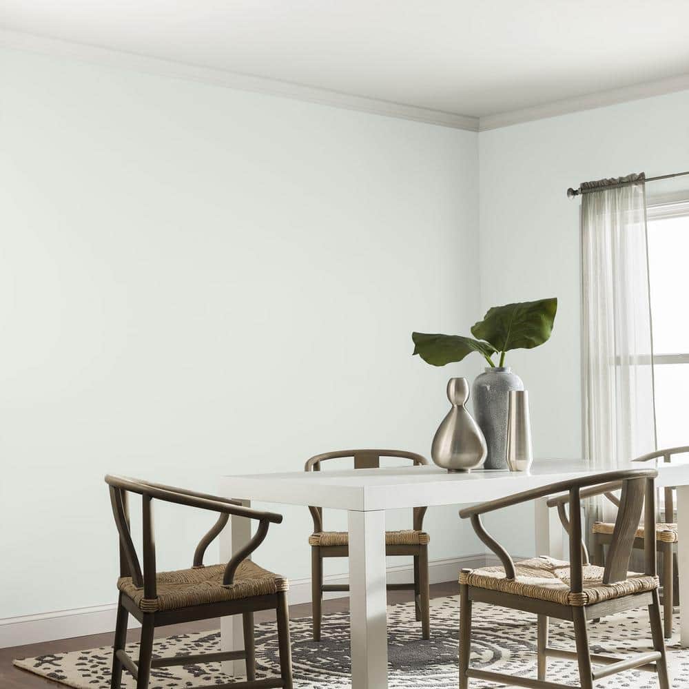 Glidden Premium 1 gal. PPG1134-2 Tidal Foam Eggshell Interior Latex Paint (4)