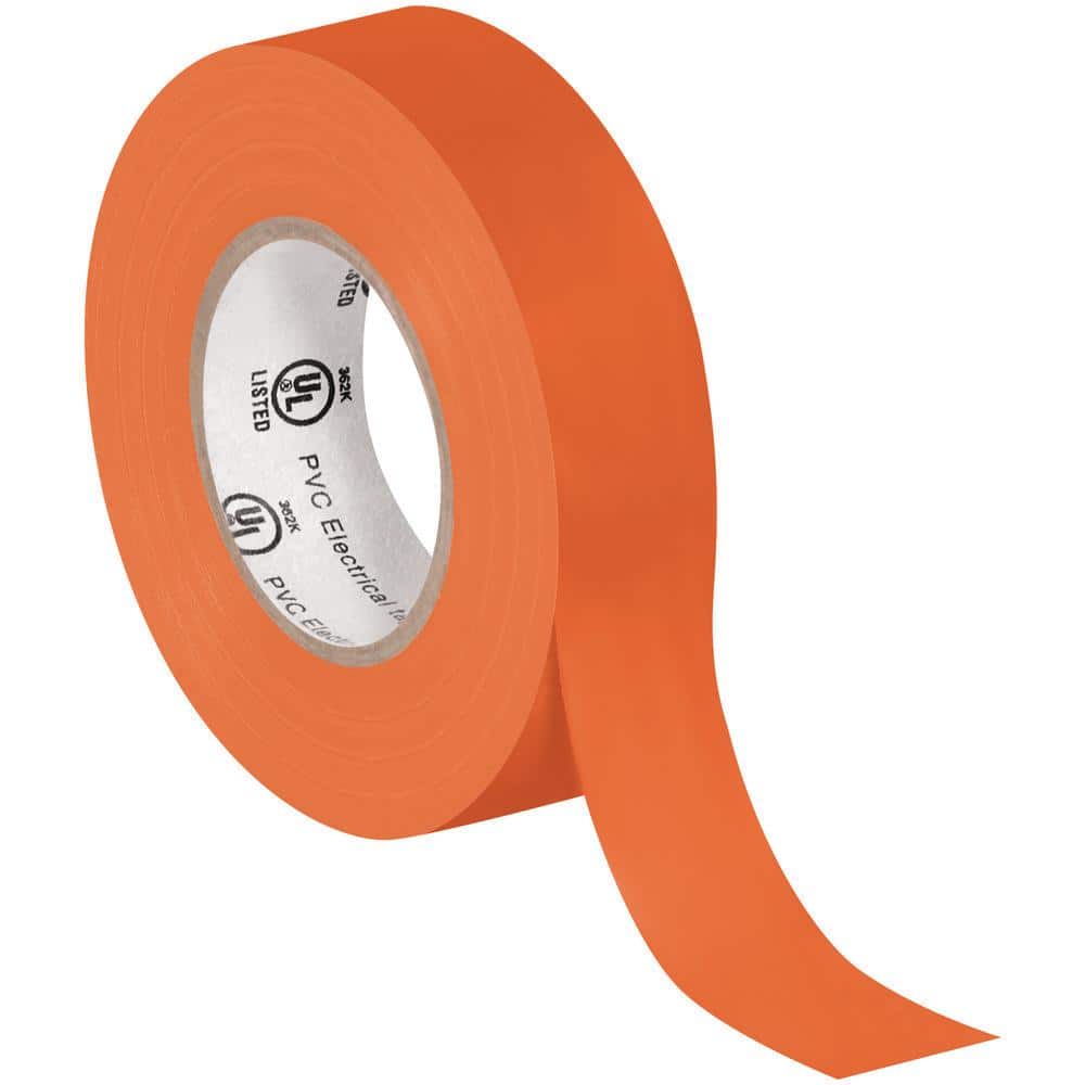 Unbranded 3/4 in. x 20 yds. Orange Electrical Tape (10 Pack)