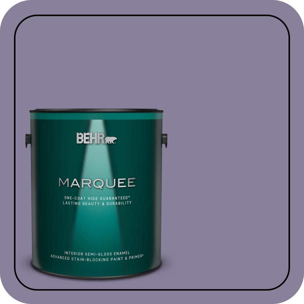 BEHR MARQUEE 1 gal. #S570-5 Live Jazz One-Coat Hide Semi-Gloss Enamel Interior Paint & Primer