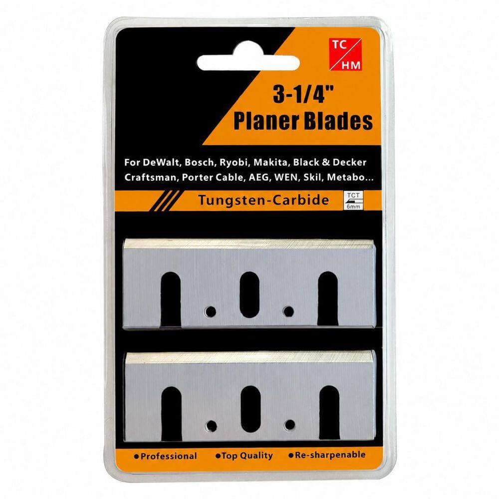 LAIFUCAM Tungsten Carbide Planer Blades with Resharpenable Edge for Makita DeWalt Bosch Ryobi Hand Planer 2 Set (3)