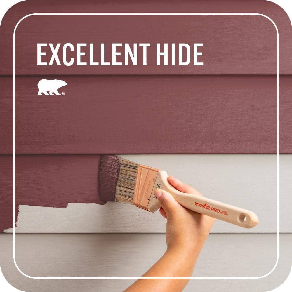 BEHR PREMIUM PLUS 1 qt. #PPH-67 Red Wine Semi-Gloss Enamel Exterior Paint & Primer (4)