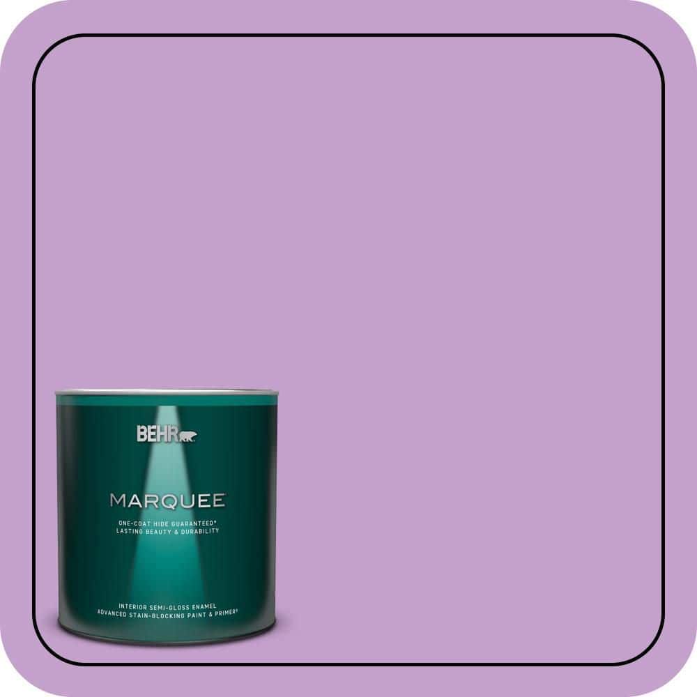 BEHR MARQUEE 1 qt. #P100-4 Lovers Knot Semi-Gloss Enamel Interior Paint & Primer