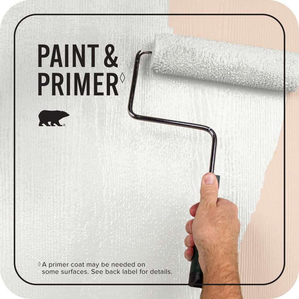 BEHR PREMIUM PLUS 1 Qt. Ultra Pure White Satin Enamel Exterior Paint & Primer (3)
