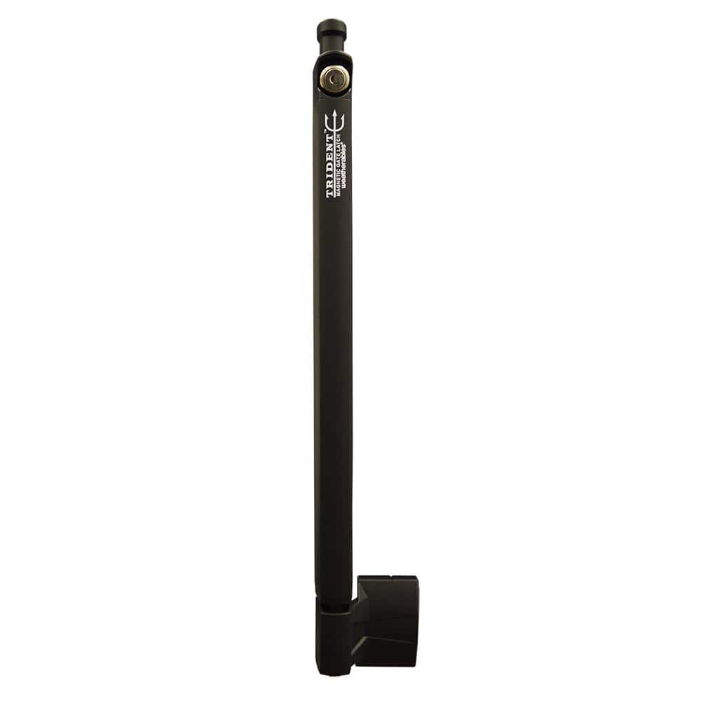 Weatherables Trident 20 in. Black Nylon Polymer Pool Safety Gate Latch (1)