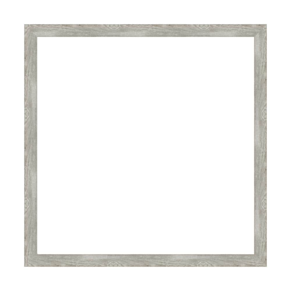 Amanti Art Mirror Makeover Dove Grey Wash Narrow 37.25 in. W x 37.25 in. H Bathroom Mirror Frame Border Kit-Fits a 36 x 36 mirror (1)