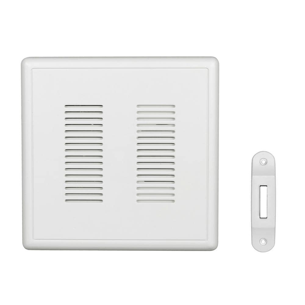 NICOR PrimeChime Plus 2 Video Compatible Wired Door Bell Chime Kit with White Decorative Button