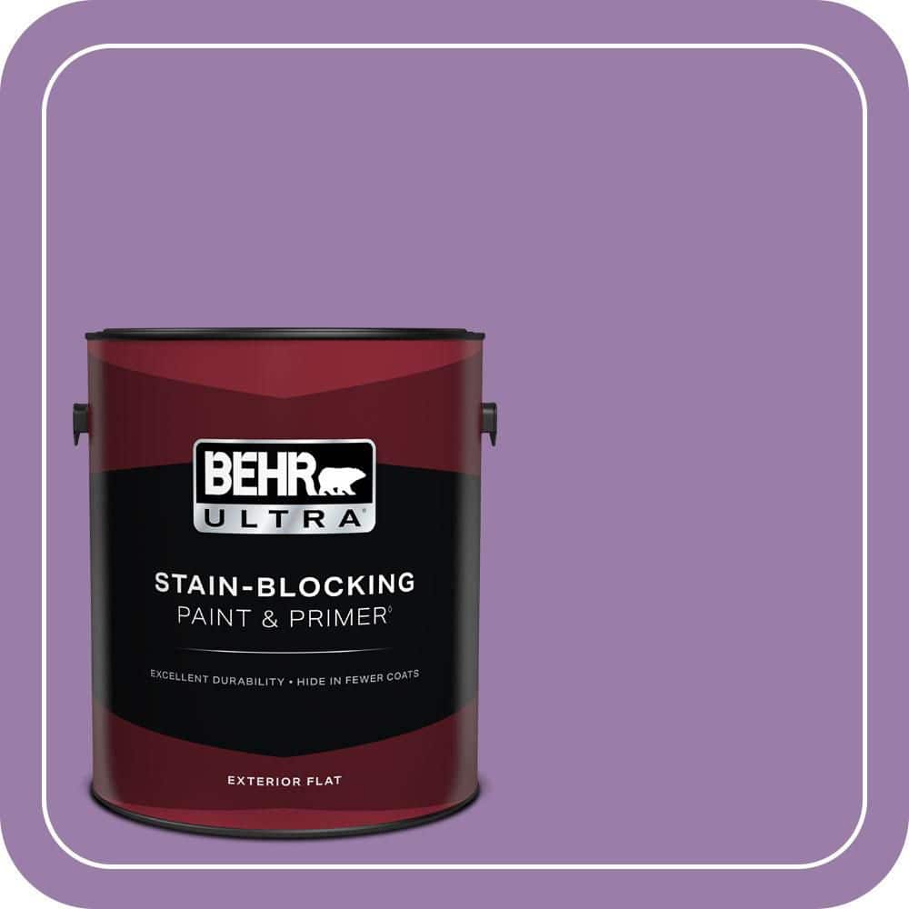 BEHR ULTRA 1 gal. #MQ4-61 Lilac Intuition Flat Exterior Paint & Primer