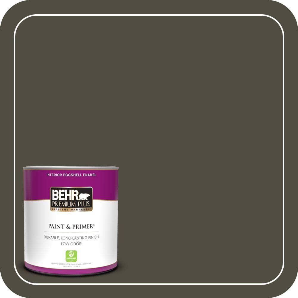 BEHR PREMIUM PLUS #S-H-760 Olive Leaf Enamel Interior/Exterior Paint & Primer Color Sample