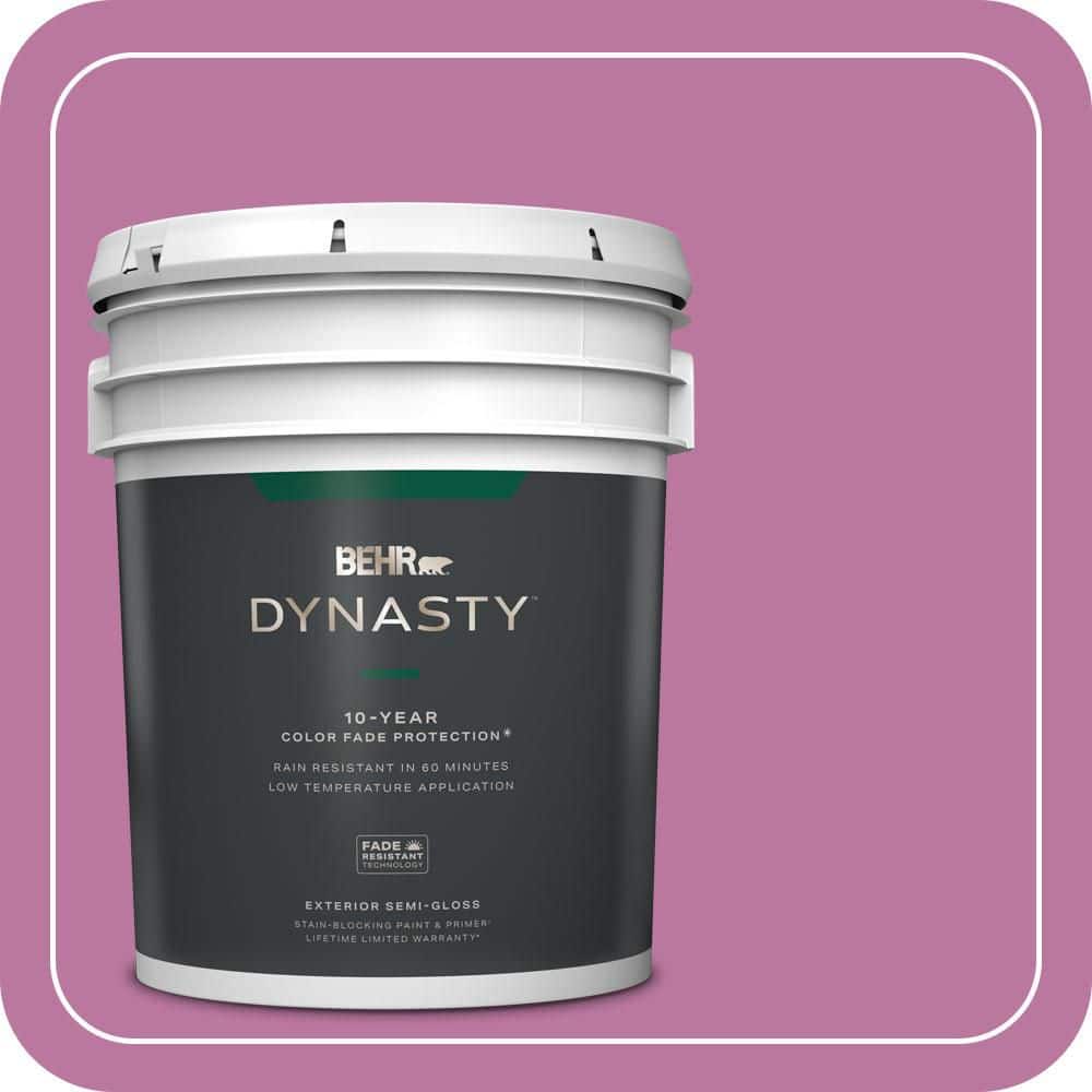 BEHR DYNASTY 5 gal. #690B-5 Valentine Heart Semi-Gloss Exterior Stain-Blocking Paint & Primer