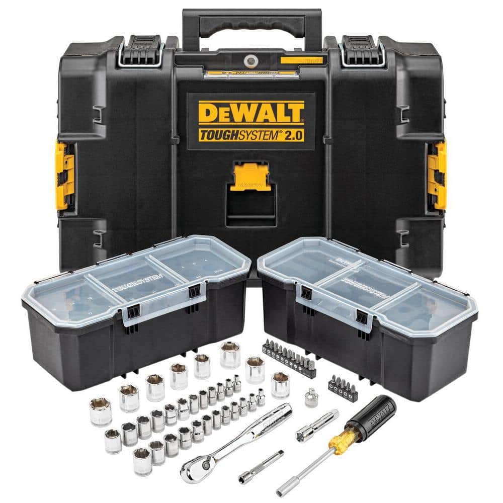 DEWALT TOUGHSYSTEM 2.0 3/8 in. Drive Mechanics Tool Set (53-Piece) (1)