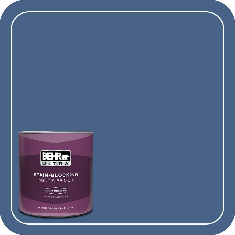 BEHR ULTRA 1 qt. #PPU15-04 Mosaic Blue Extra Durable Eggshell Enamel Interior Paint & Primer