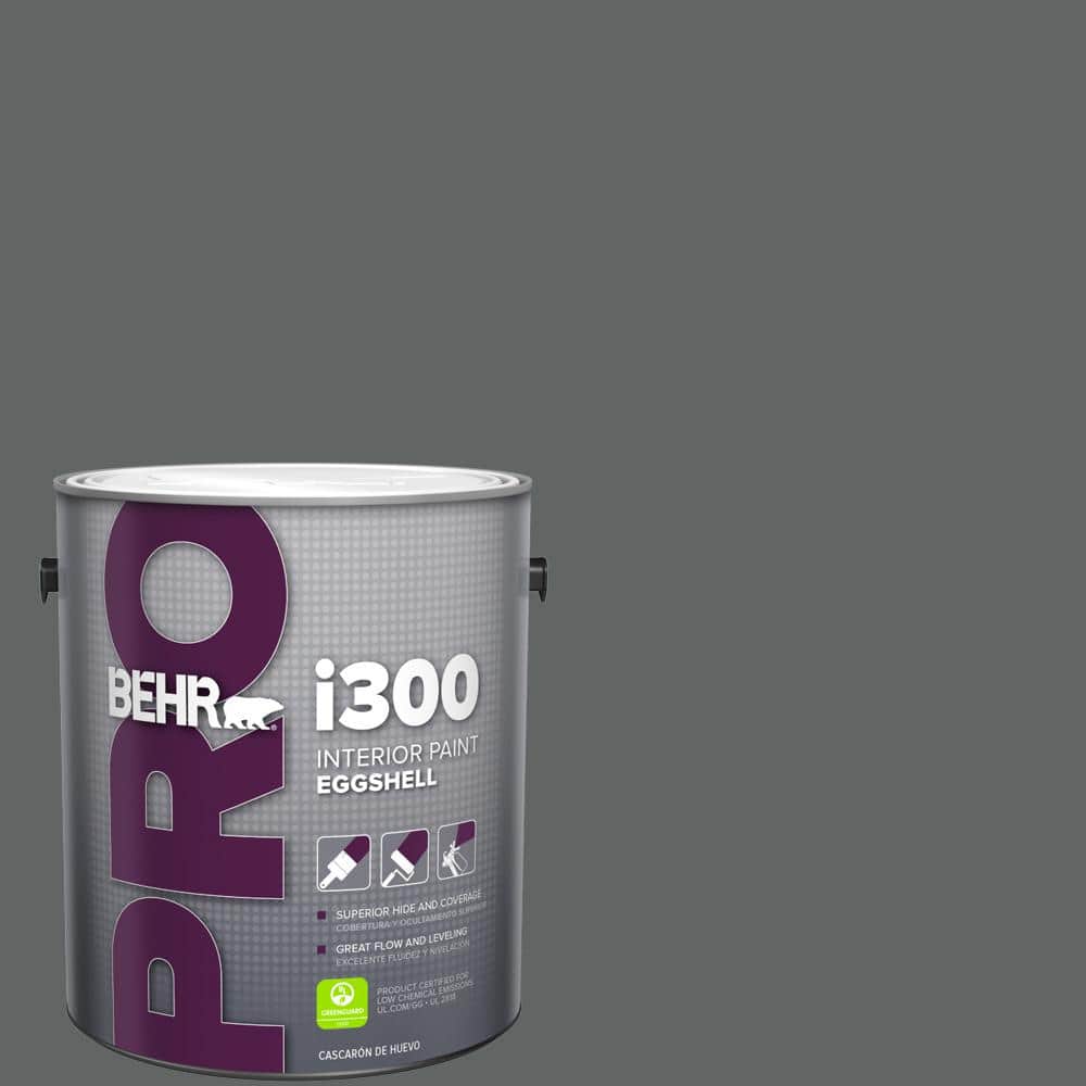 BEHR PRO 1 gal. #BXC-41 Charcoal Eggshell Interior Paint