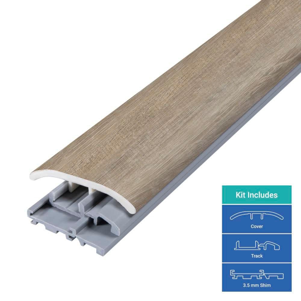 PERFORMANCE ACCESSORIES Sterling 0.31 in. T x 2 in. W x 78.7 in. L Vinyl 4-in-1 Molding (3)