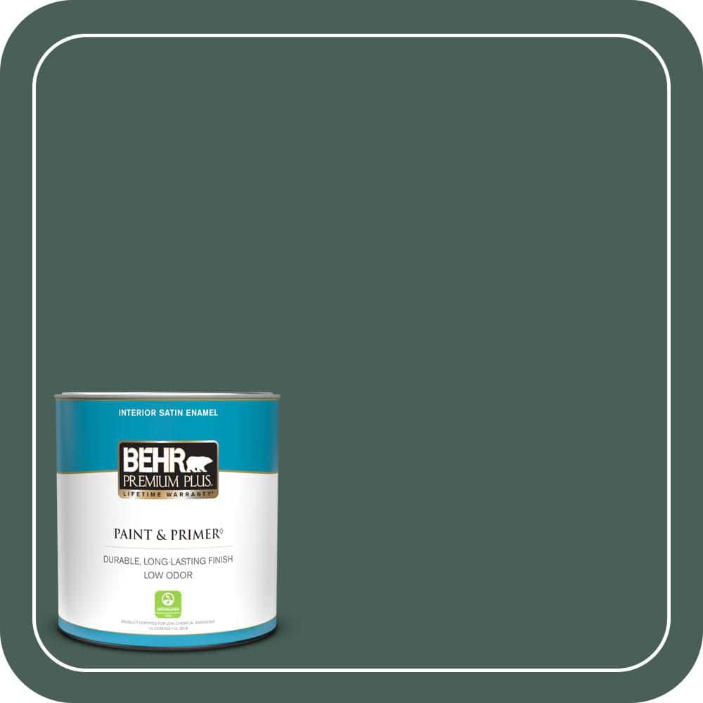 BEHR PREMIUM PLUS #ICC-86 New Hunter Enamel Low Odor & Primer