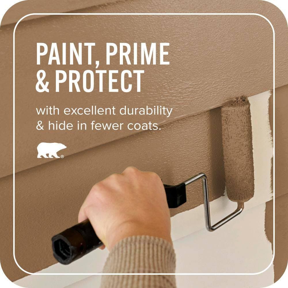 BEHR ULTRA 1 qt. #S260-7 Nugget Gold Satin Enamel Exterior Paint & Primer (3)