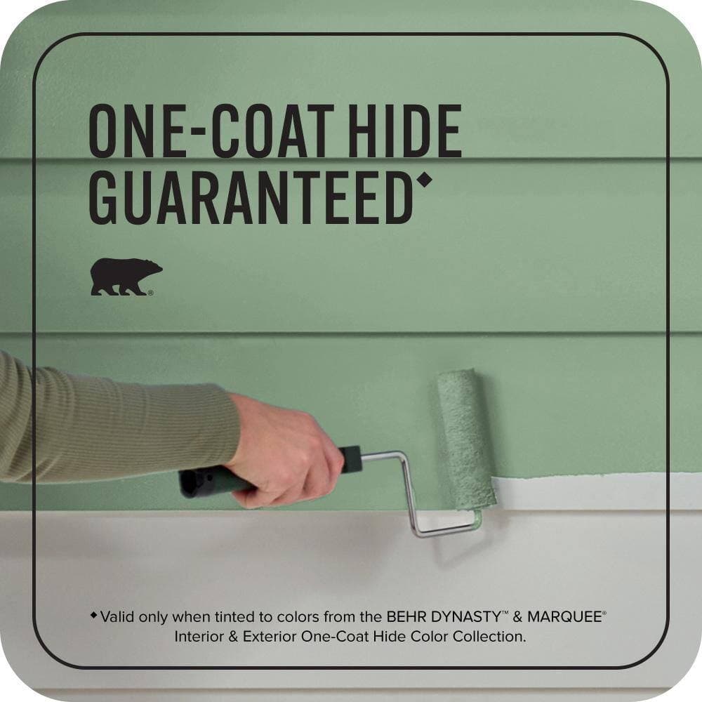 BEHR MARQUEE 5 gal. #S400-5 Gallery Green Satin Enamel Exterior Paint & Primer (3)