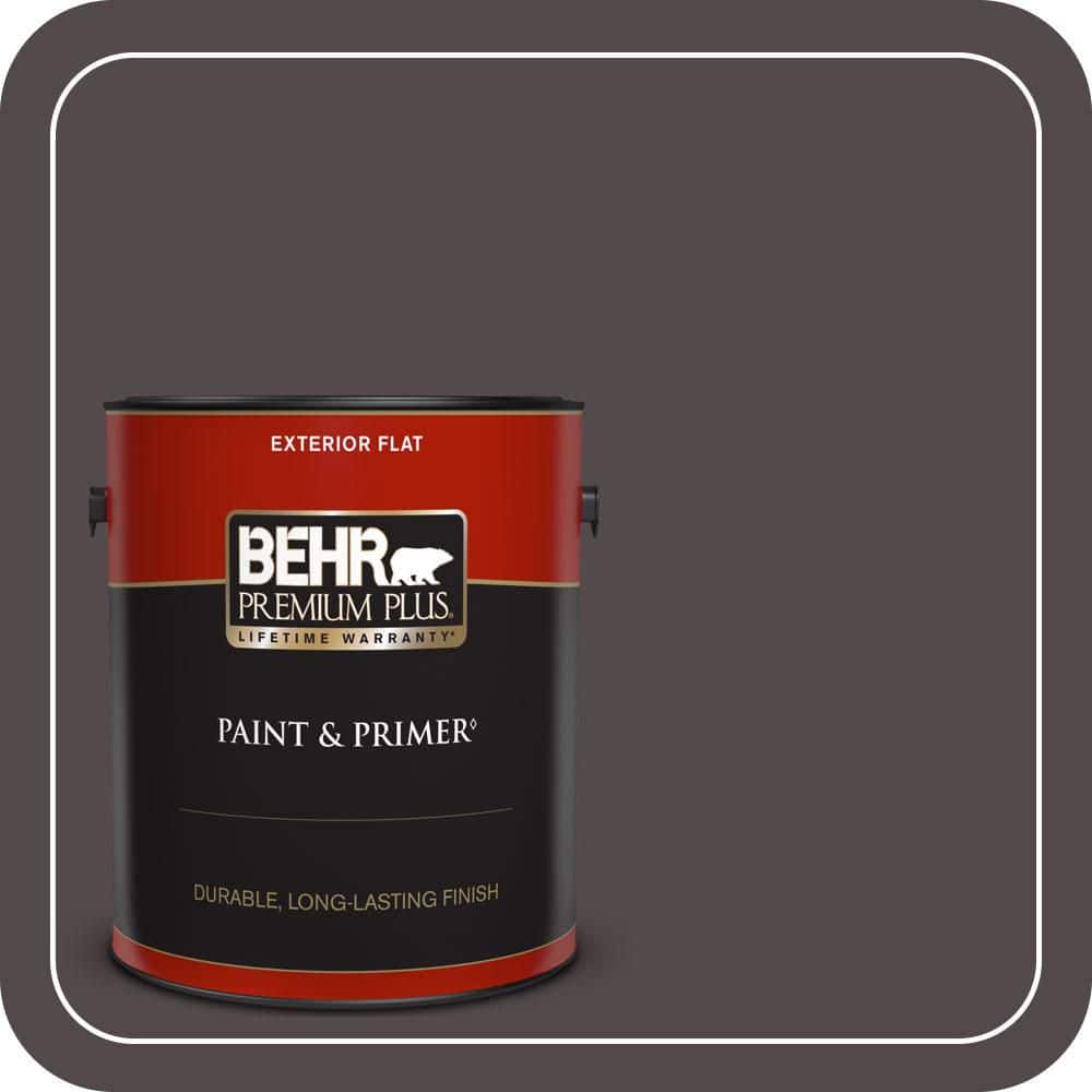 BEHR PREMIUM PLUS 1 gal. #MQ1-34 Instant Classic Flat Exterior Paint & Primer
