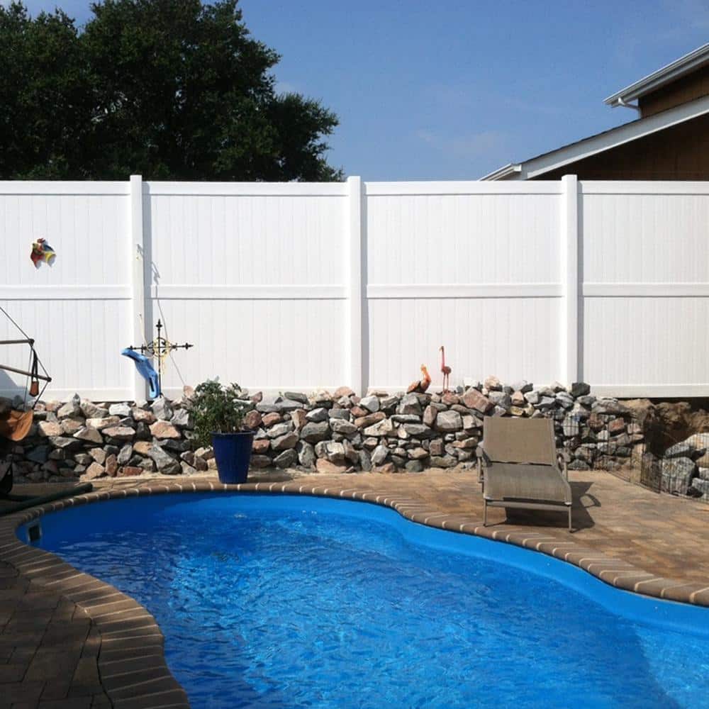 Weatherables Augusta H W Vinyl Privacy Fence Panel Kit (2)