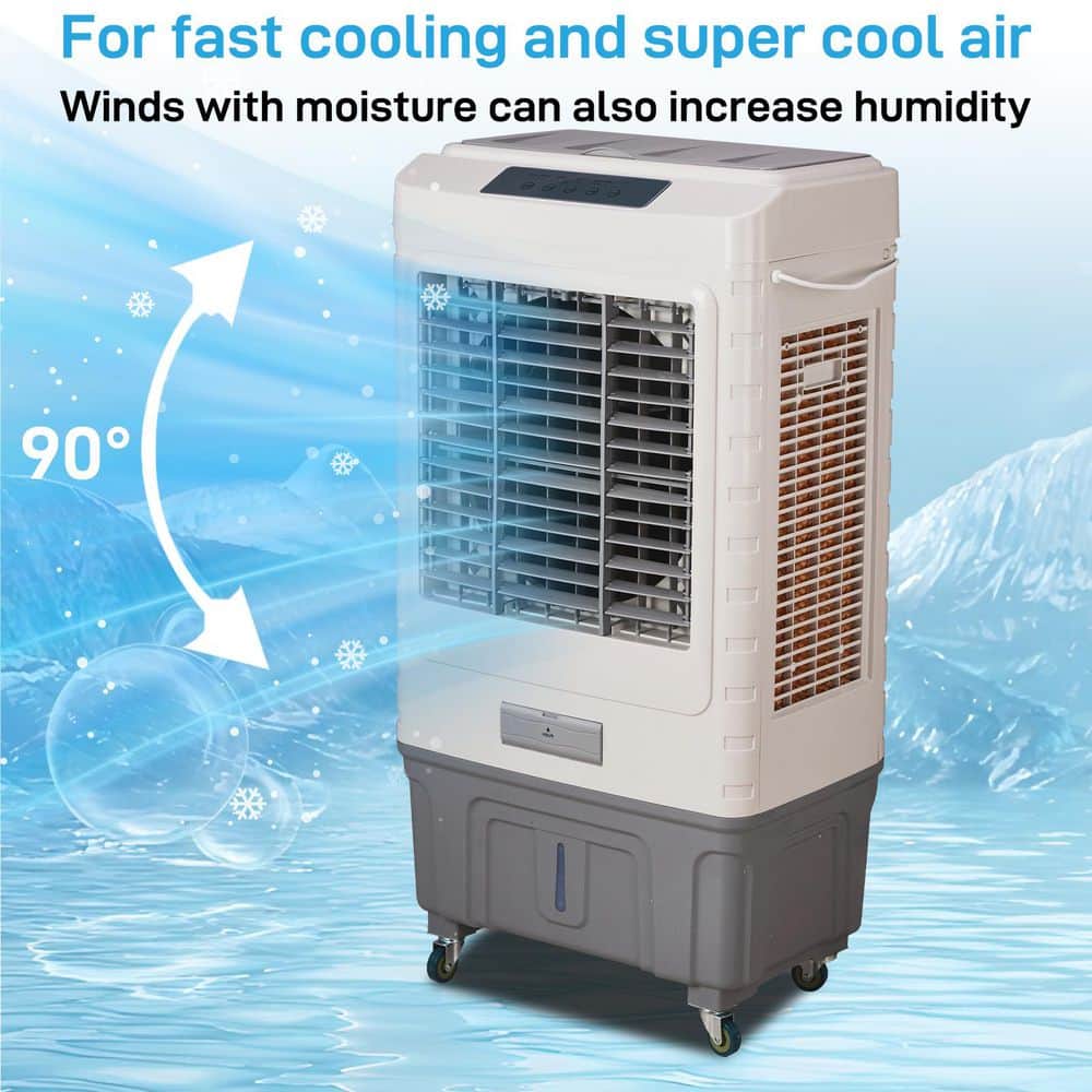 Karl home 3 in 1 9 Gal 1600 CFM 3-Speed Portable Evaporative Cooler for 425 sq. ft. (2)