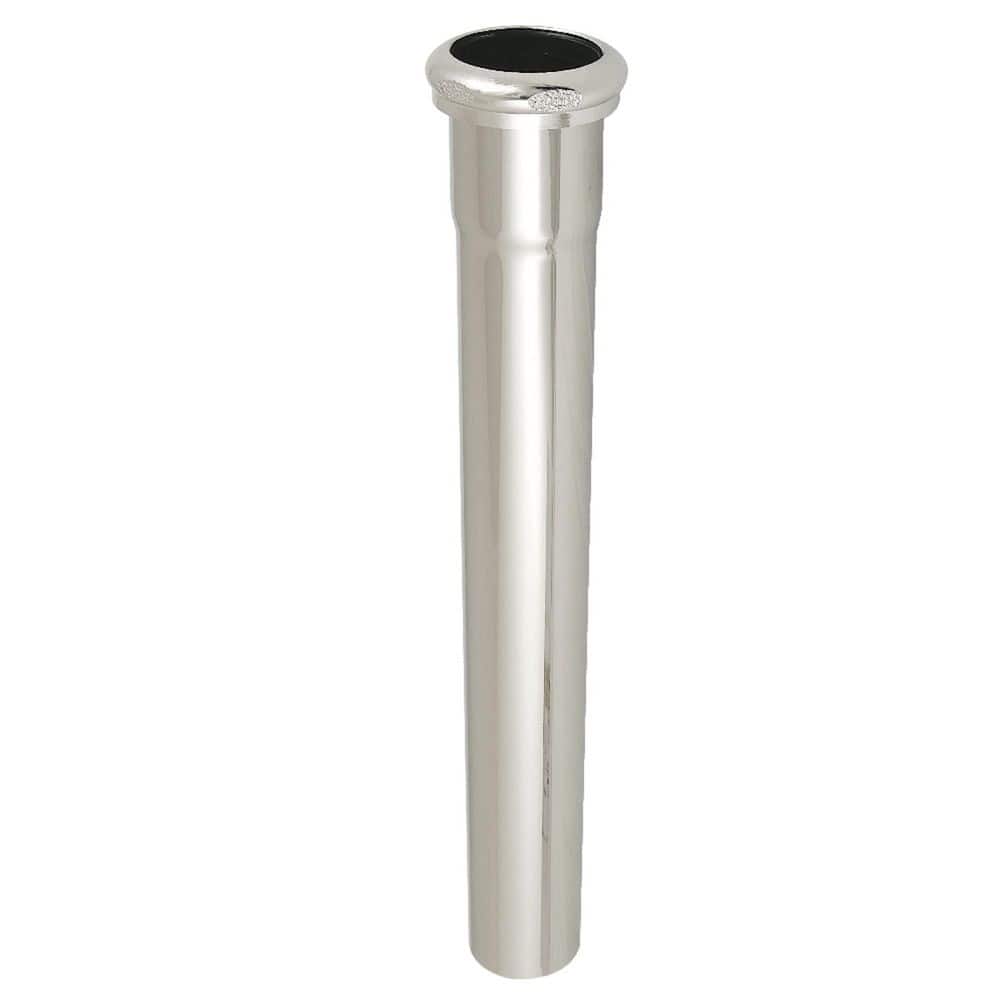 Kingston Brass Century 1-1/2 in. x 12 in. Brass Slip Joint Tailpiece Extension Tube in Polished Nickel (1)