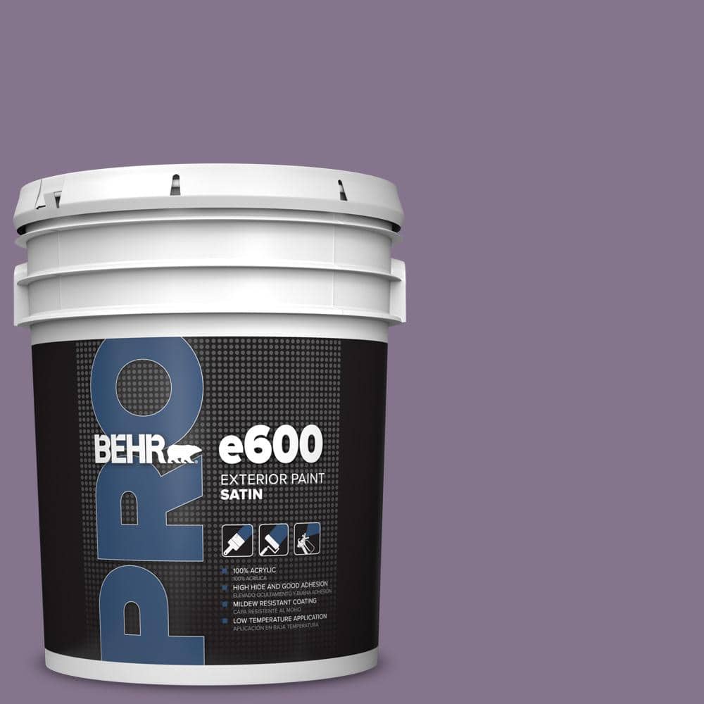 BEHR PRO 5 gal. #S100-5 Purple Potion Satin Exterior Paint