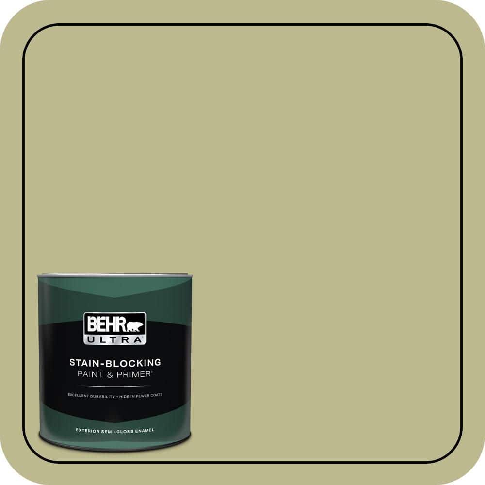 BEHR ULTRA 1 qt. #S340-4 Back to Nature Semi-Gloss Enamel Exterior Paint & Primer