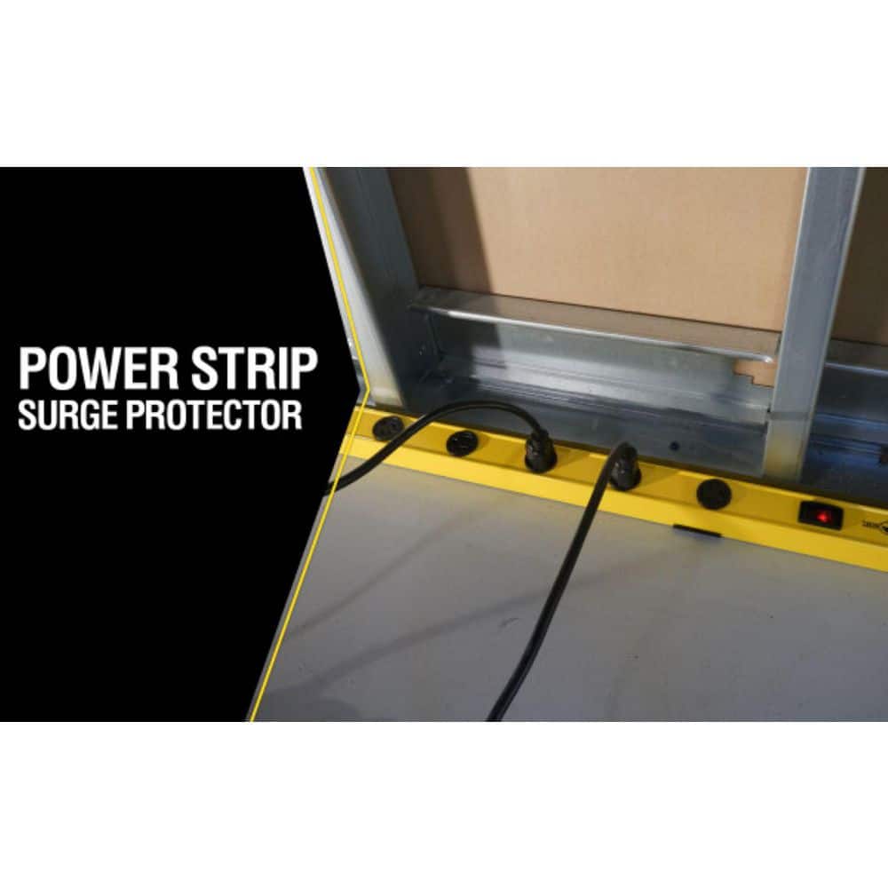 Yellow Jacket 12-Outlet 4 ft. Long 510J Metal Surge Strip 6 ft. Cord (3)