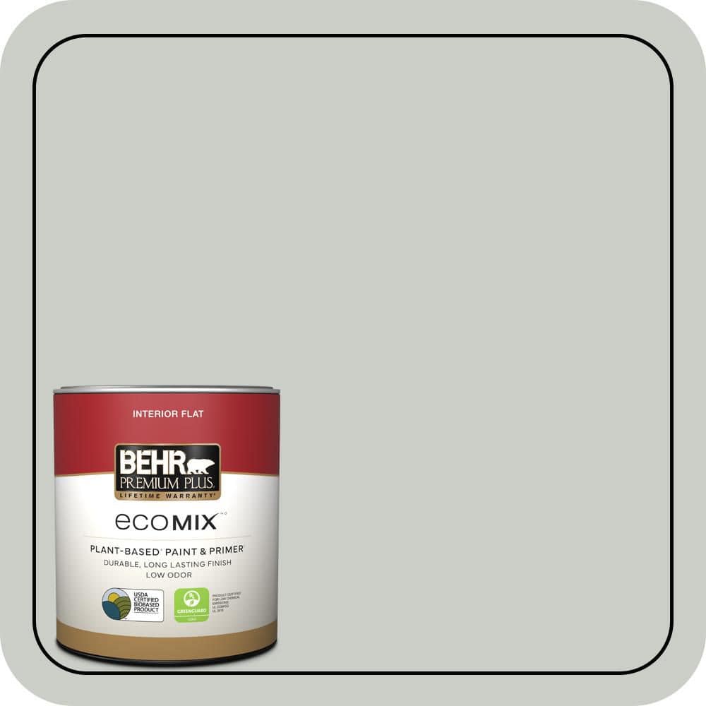 BEHR PREMIUM PLUS #PWL-89 Silver Setting Enamel EcoMix Plant-Based & Primer (1)