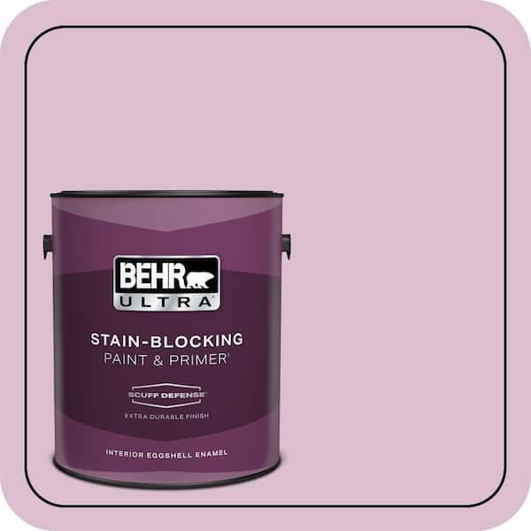 BEHR ULTRA 1 gal. #690C-3 Delicate Bloom Extra Durable Eggshell Enamel Interior Paint & Primer (2)
