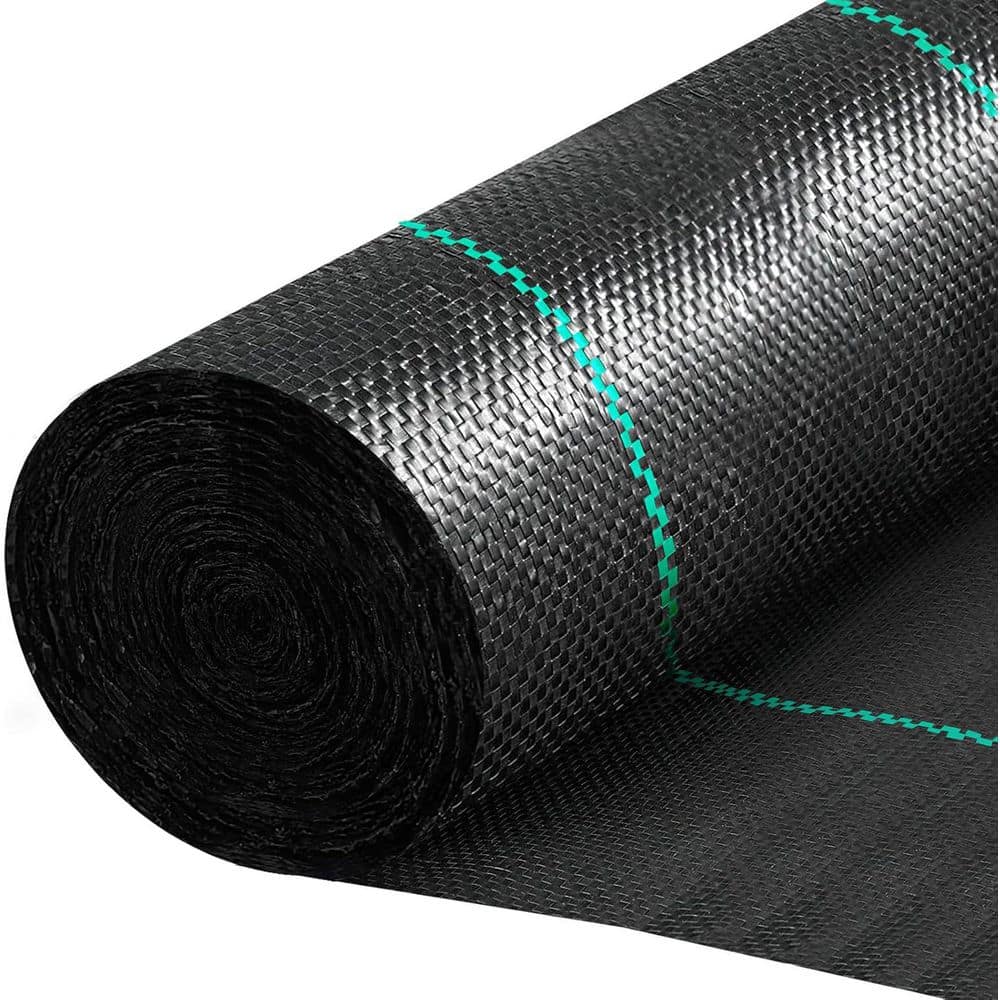 Unbranded Driveway Fabric 650sq. ft. Heavy Duty Geotextile Weed Barrier 600lbs Strength for Landscaping and Construction