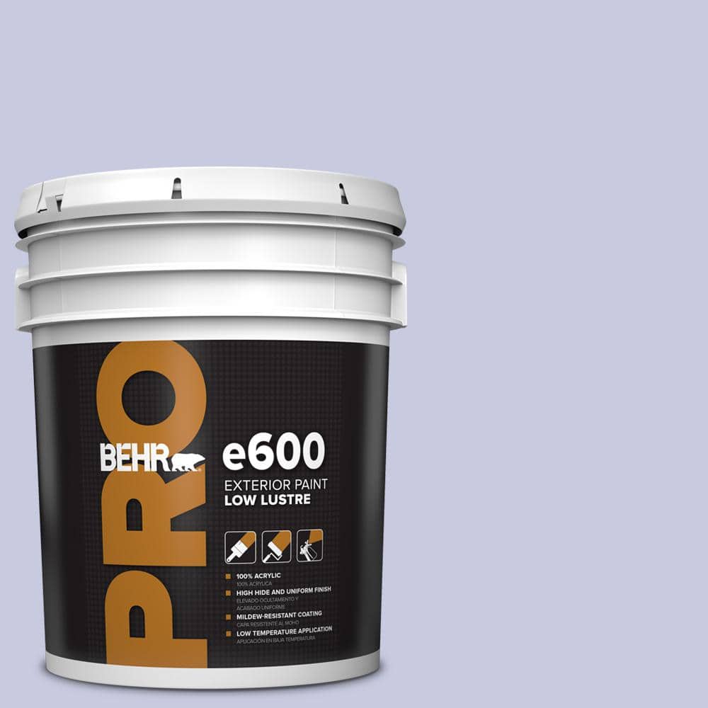 BEHR PRO 5 gal. #630C-3 Timeless Lilac Low Luster Exterior Paint