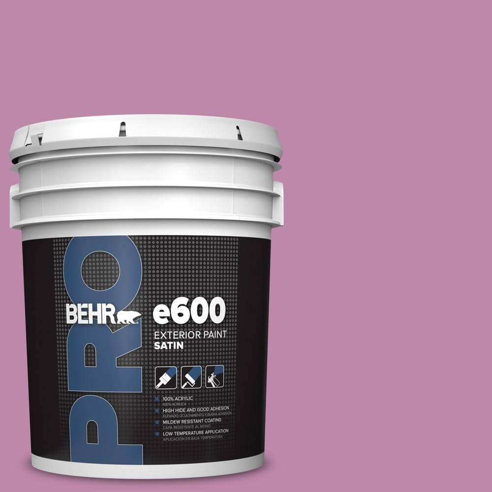 BEHR PRO 5 gal. #M120-5 Rosy Satin Exterior Paint