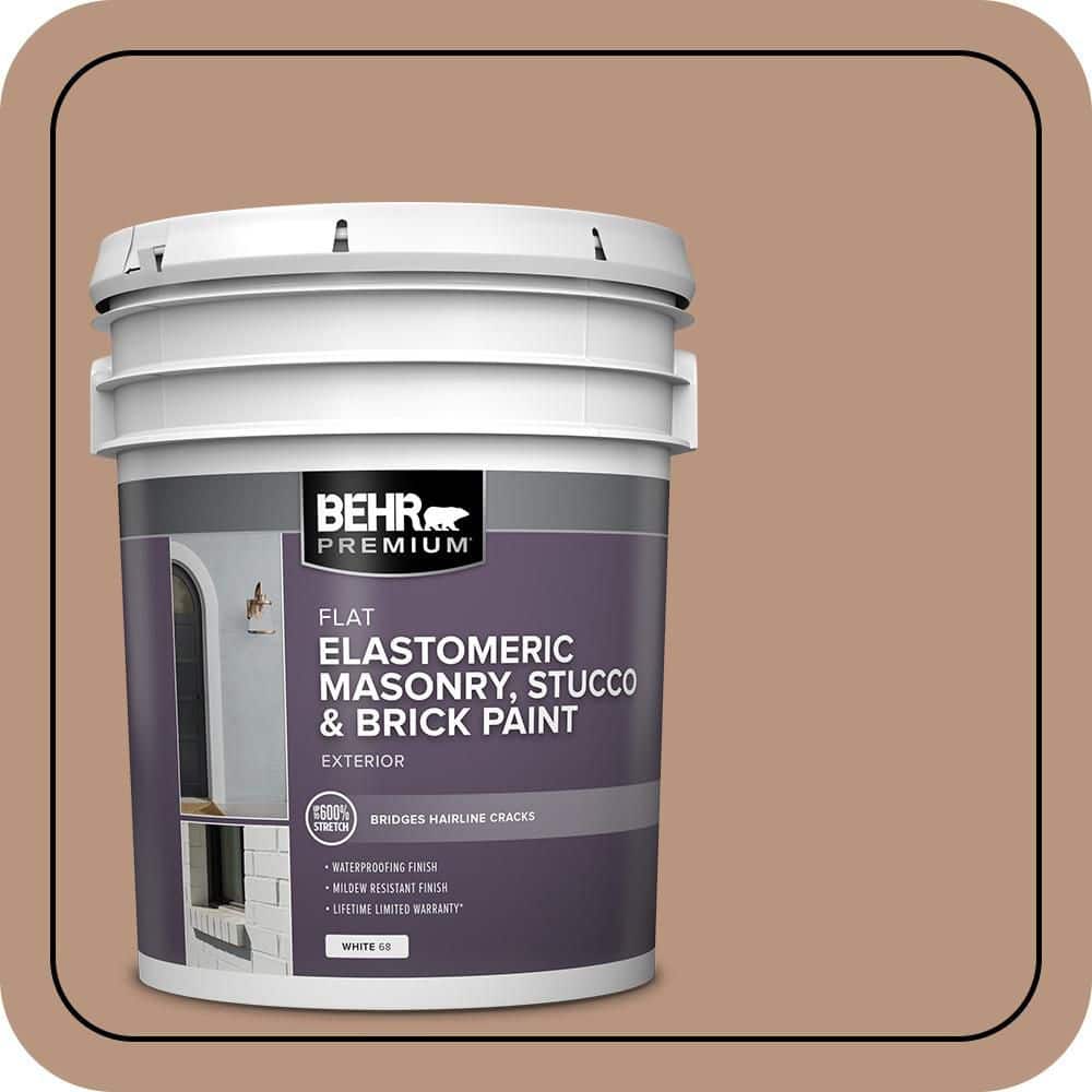 BEHR PREMIUM 5 gal. #S220-4 Potters Clay Elastomeric Masonry, Stucco and Brick Exterior Paint (1)