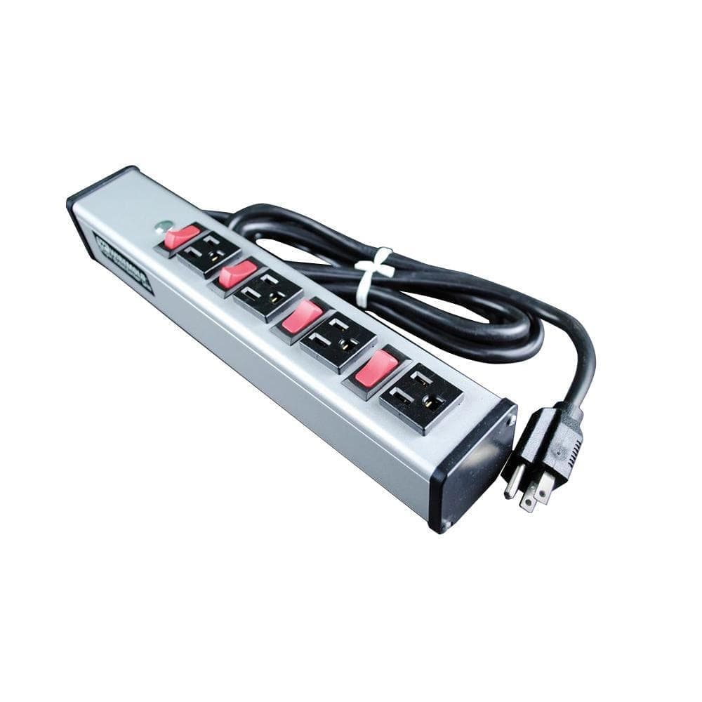 Legrand Wiremold 4-Outlet 15 Amp Deluxe Control Power Strip with Lighted On/Off Switch and 6 ft. Cord (1)