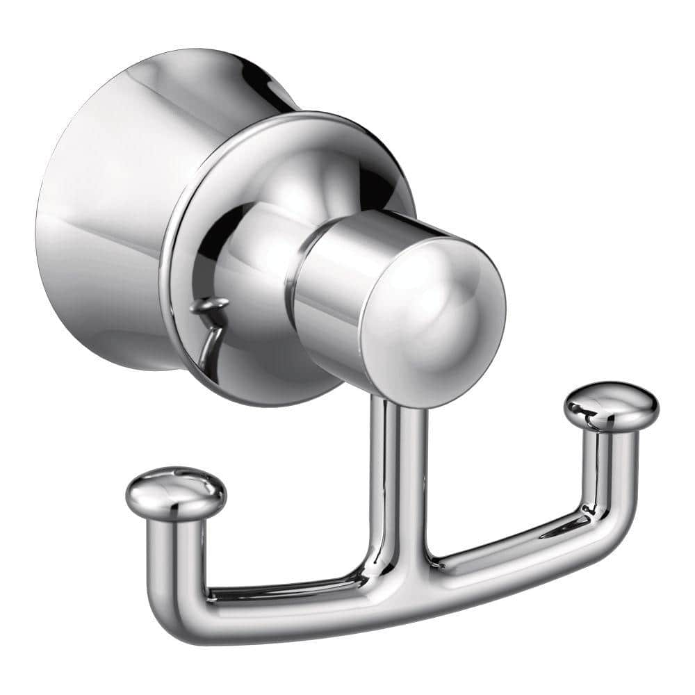 MOEN Dartmoor Double Robe Hook in Chrome (1)