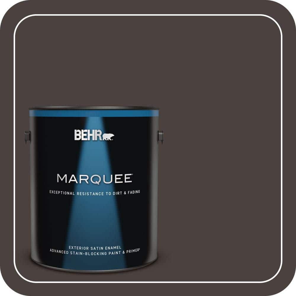 BEHR MARQUEE 1 gal. #PPU5-20 Sweet Molasses Satin Enamel Exterior Paint & Primer