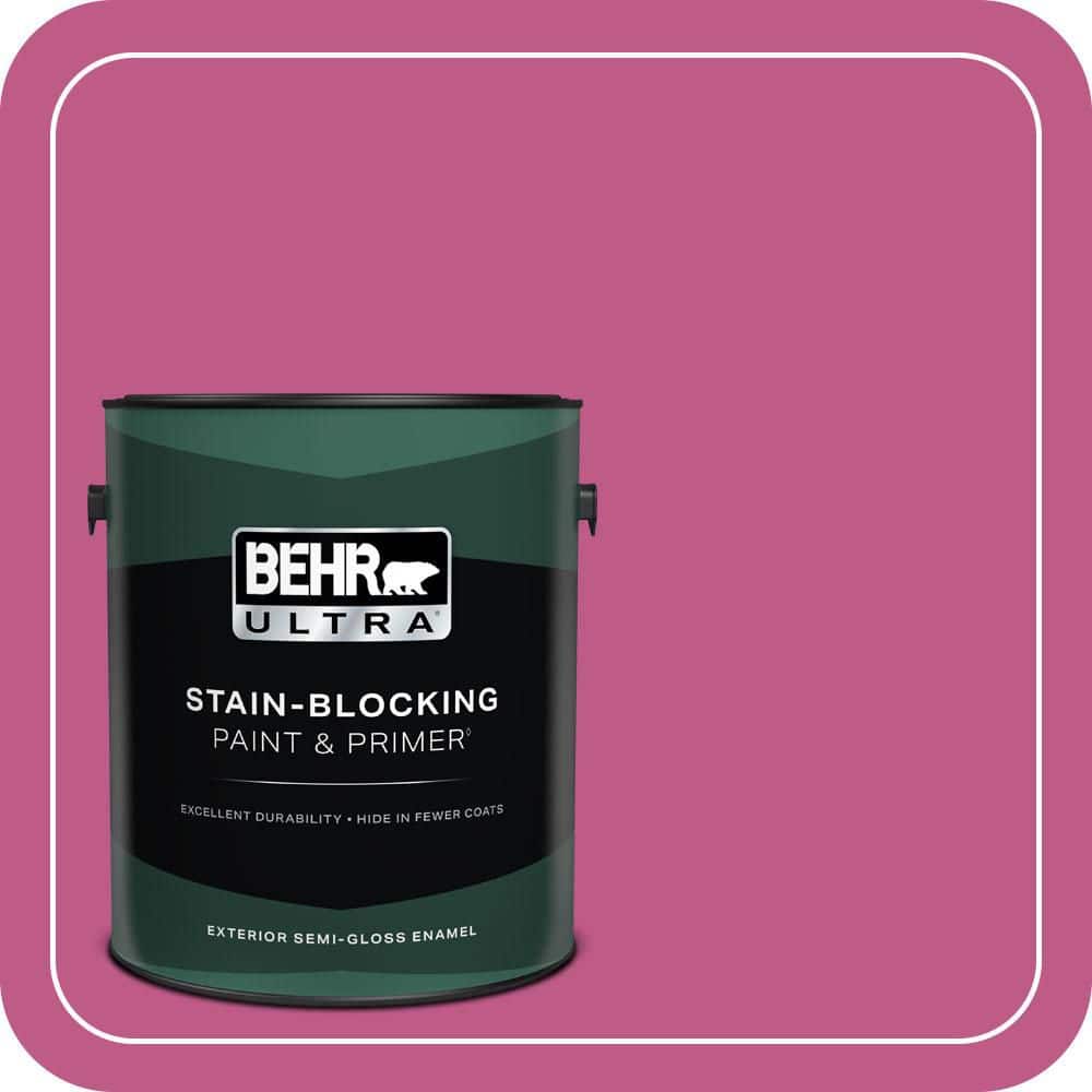 BEHR ULTRA 1 gal. #P120-5 Beauty Queen Semi-Gloss Enamel Exterior Paint & Primer
