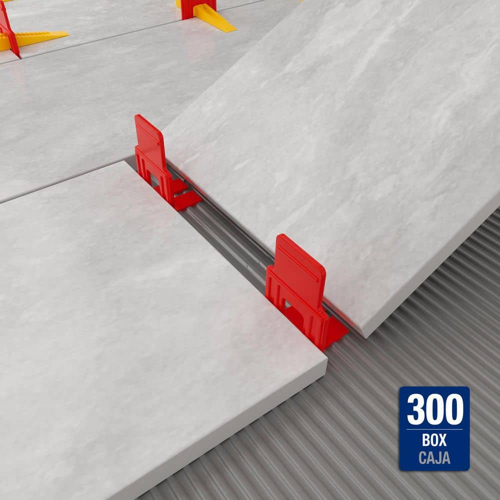 QEP Lash Red 1/8 in. Tile Leveling System Clips (300-Pack) (4)